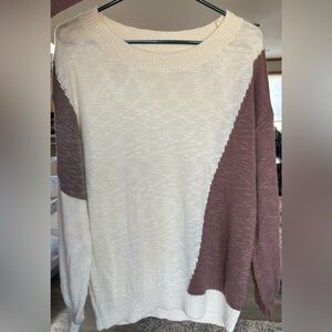 Soft Color Block Sweater